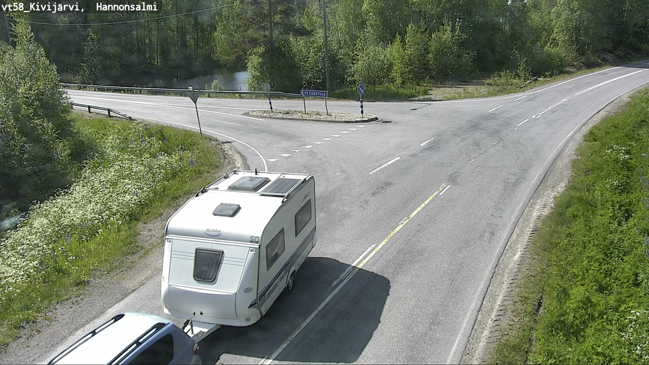 Weather Camera Image Väg 58 Kivijärvi, Hannonsalmi, Kivijärvi, Keski-Suomi