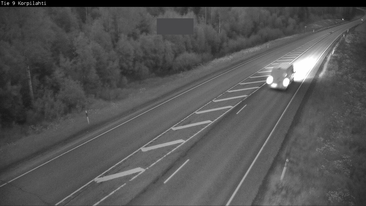 Weather Camera Image Väg 9 Jyväskylä, Korpilahti, Jyväskylä, Keski-Suomi
