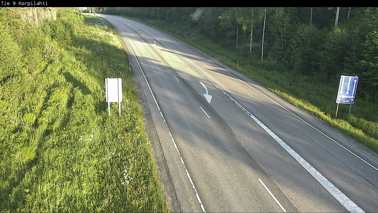 Weather Camera Image Road 9 Jyväskylä, Korpilahti, Jyväskylä, Keski-Suomi