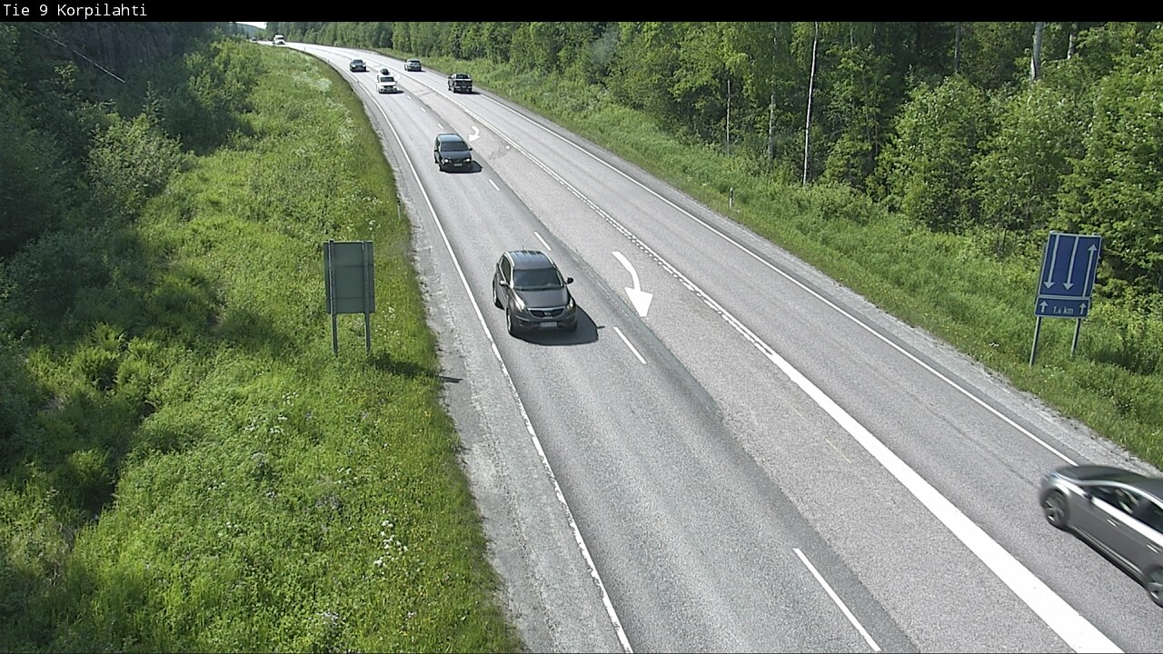 Weather Camera Image Road 9 Jyväskylä, Korpilahti, Jyväskylä, Keski-Suomi