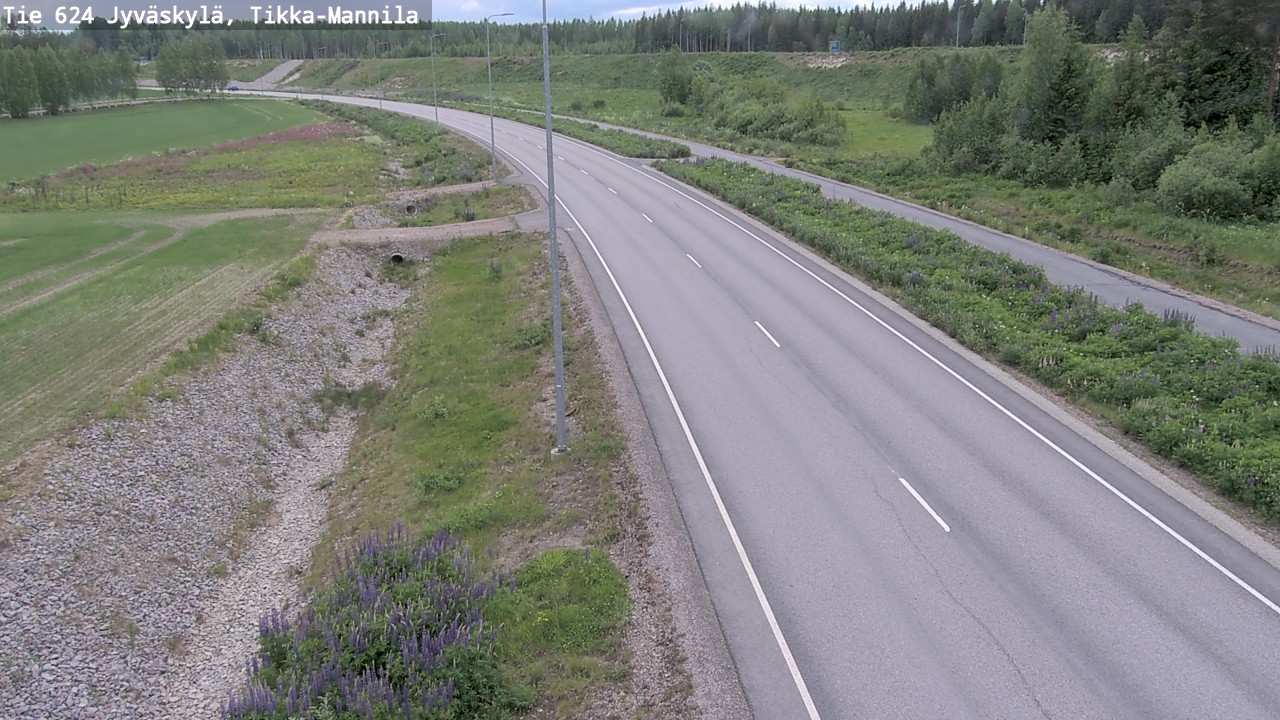 Kelikamerat Kuva Tie 624 Jyväskylä, Tikka-Mannila, Jyväskylä, Keski-Suomi