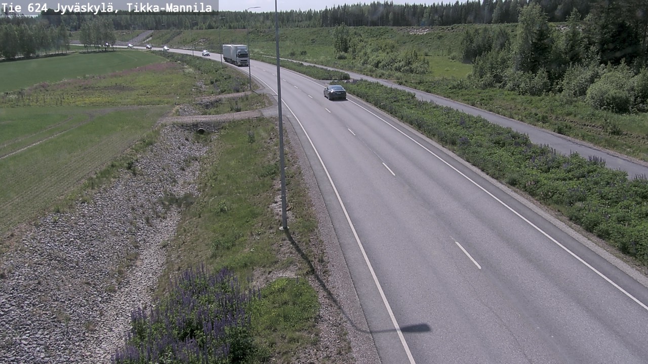 Weather Camera Image Road 624 Jyväskylä, Tikka-Mannila, Jyväskylä, Keski-Suomi