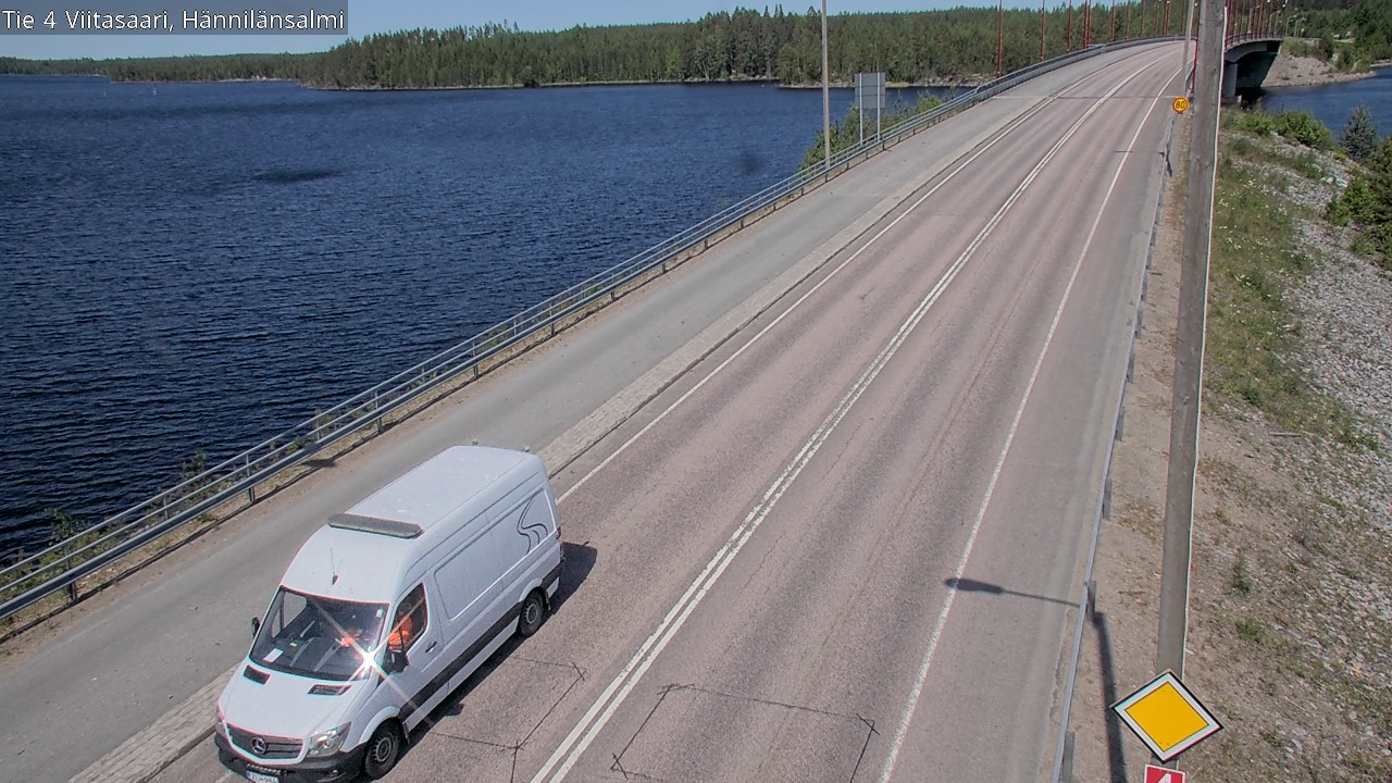 Weather Camera Image Road 4 Viitasaari Hännilänsalmi, Viitasaari, Keski-Suomi