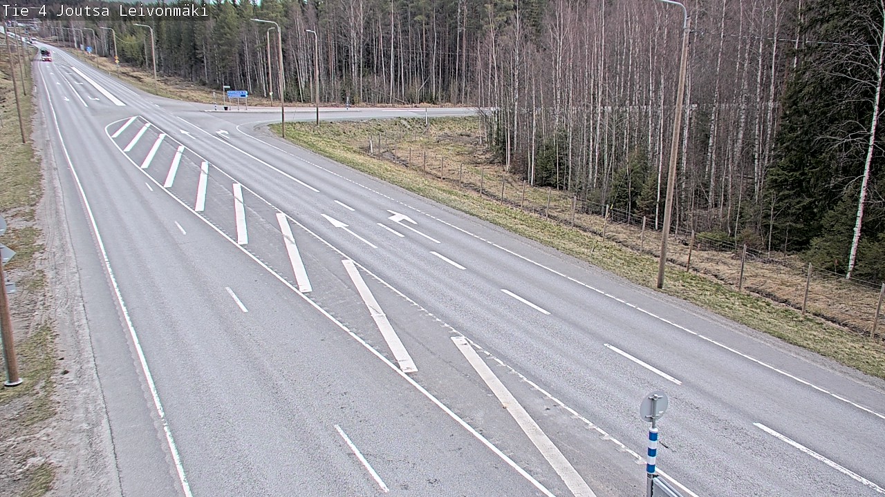 Weather Camera Image Väg 4 Joutsa Leivonmäki, Joutsa, Keski-Suomi