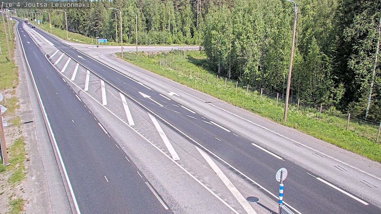Weather Camera Image Road 4 Joutsa Leivonmäki, Joutsa, Keski-Suomi