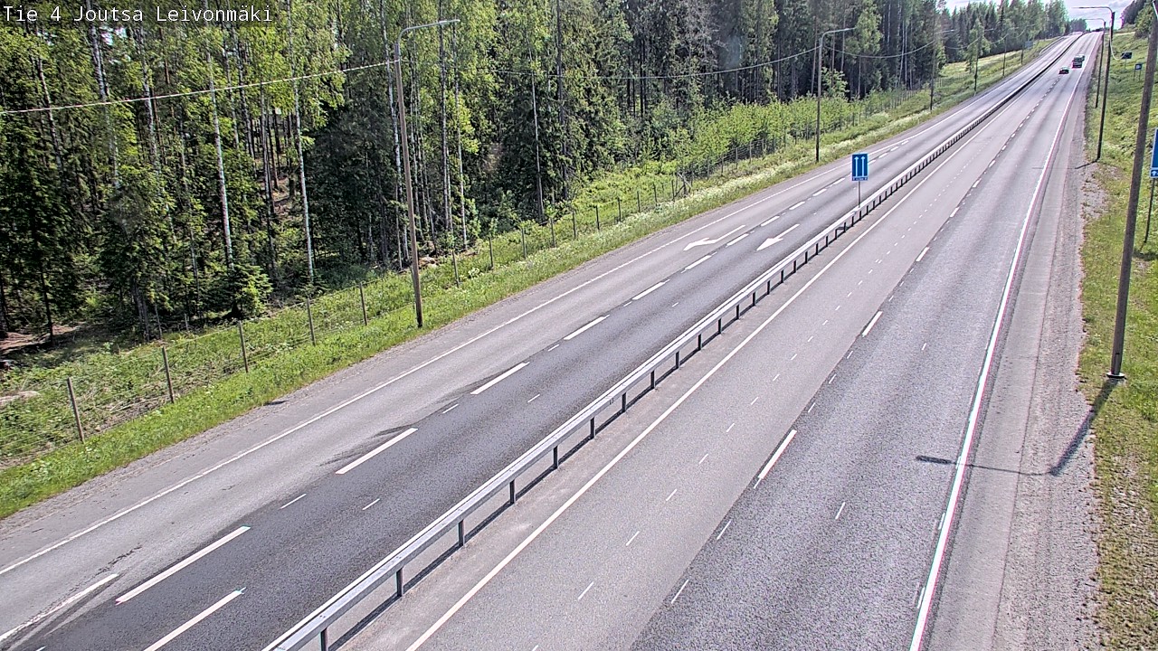 Weather Camera Image Road 4 Joutsa Leivonmäki, Joutsa, Keski-Suomi