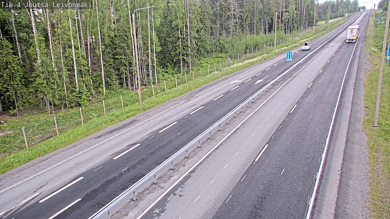 Weather Camera Image Väg 4 Joutsa Leivonmäki, Joutsa, Keski-Suomi