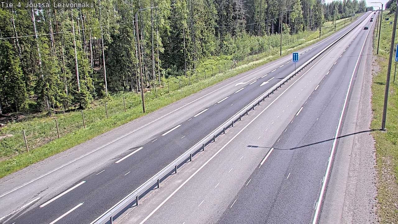 Weather Camera Image Road 4 Joutsa Leivonmäki, Joutsa, Keski-Suomi