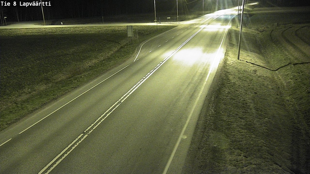 Weather Camera Image Väg 8 Kristinestad, Lappfjärd, Kristiinankaupunki, Pohjanmaa