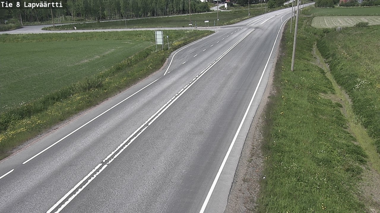 Weather Camera Image Road 8 Kristiinankaupunki, Lapväärtti, Kristiinankaupunki, Pohjanmaa