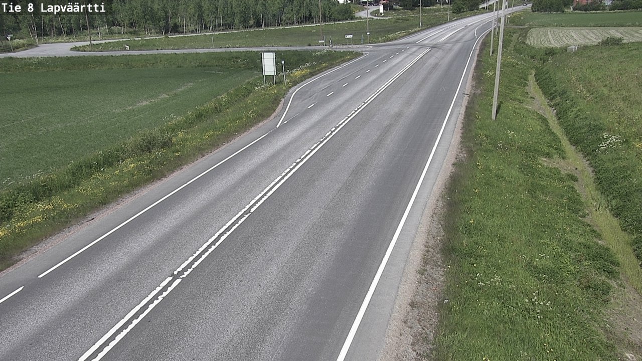 Weather Camera Image Road 8 Kristiinankaupunki, Lapväärtti, Kristiinankaupunki, Pohjanmaa