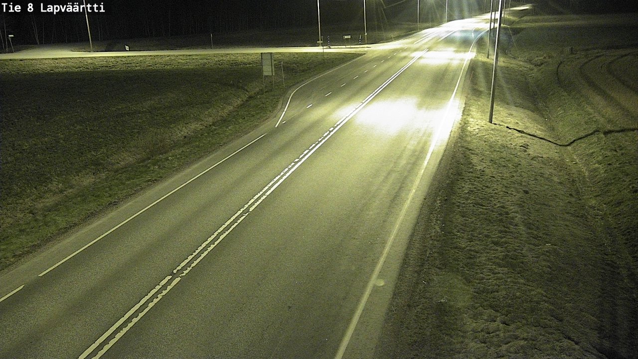 Weather Camera Image Road 8 Kristiinankaupunki, Lapväärtti, Kristiinankaupunki, Pohjanmaa
