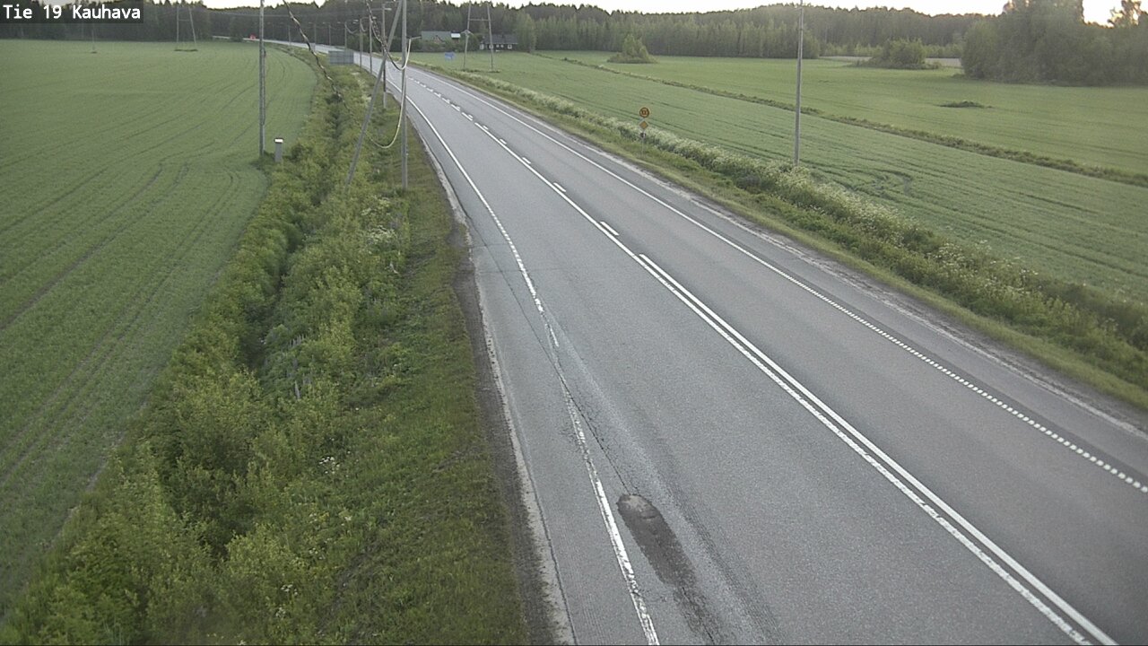Weather Camera Image Väg 19 Kauhava, Kauhava, Etelä-Pohjanmaa