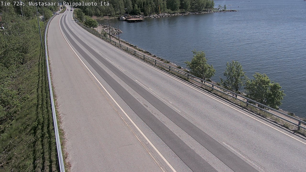 Weather Camera Image Road 724 Mustasaari, Raippaluoto, Fjärdskäret, Mustasaari, Pohjanmaa