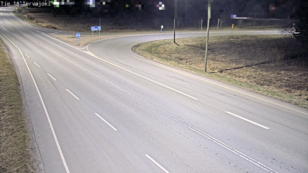 Weather Camera Image Road 18 Vaasa Vähäkyrö, Tervajoki, Vaasa, Pohjanmaa