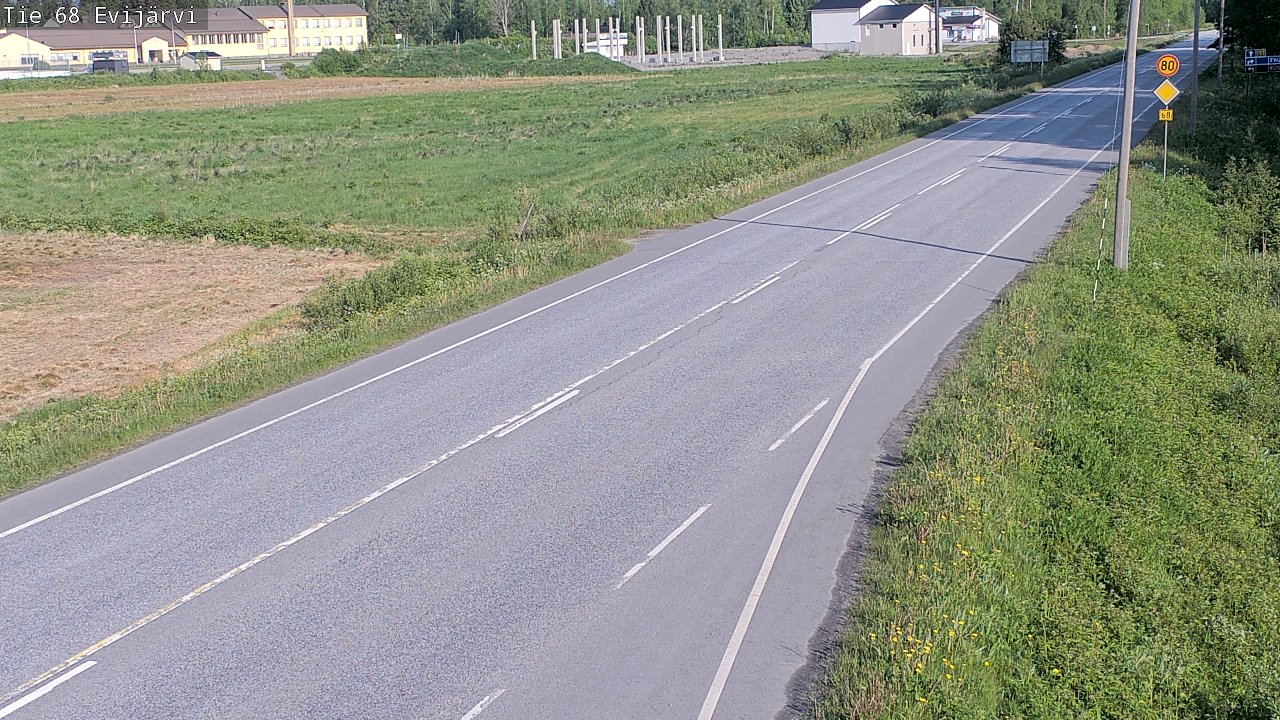 Weather Camera Image Road 68 Evijärvi, Evijärvi, Etelä-Pohjanmaa