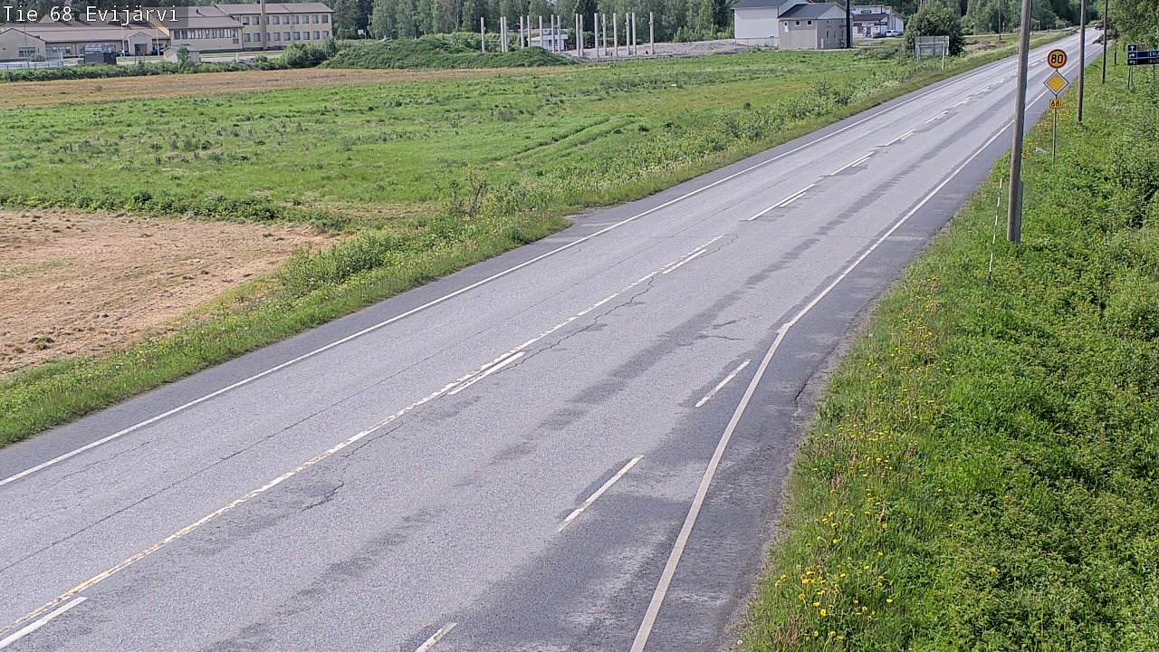Weather Camera Image Road 68 Evijärvi, Evijärvi, Etelä-Pohjanmaa