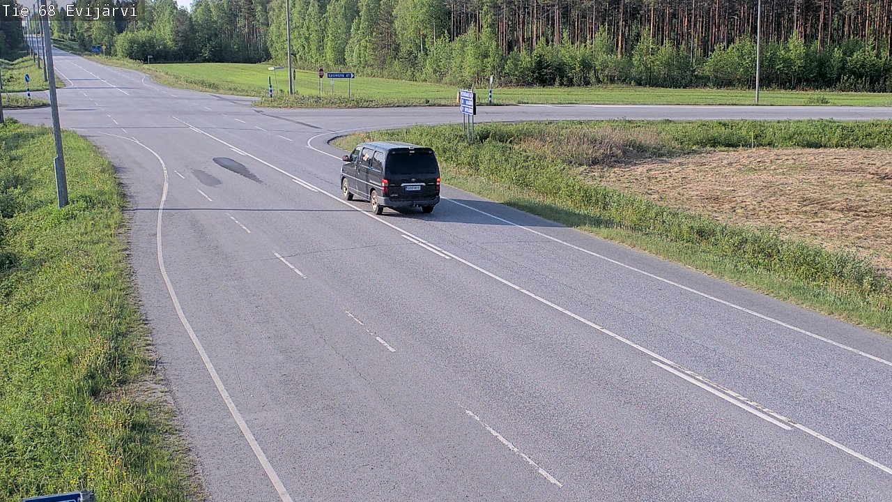Weather Camera Image Väg 68 Evijärvi, Evijärvi, Etelä-Pohjanmaa