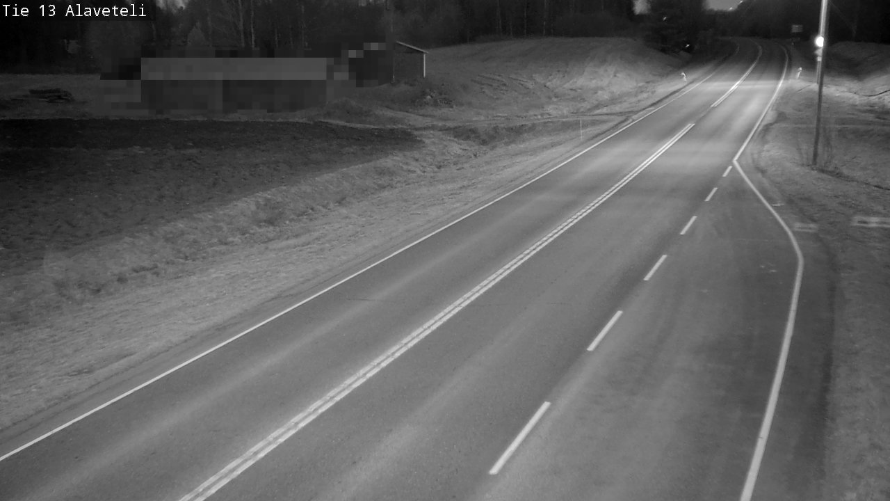 Weather Camera Image Väg 13 Kronoby Nedervetil, Kruunupyy, Pohjanmaa