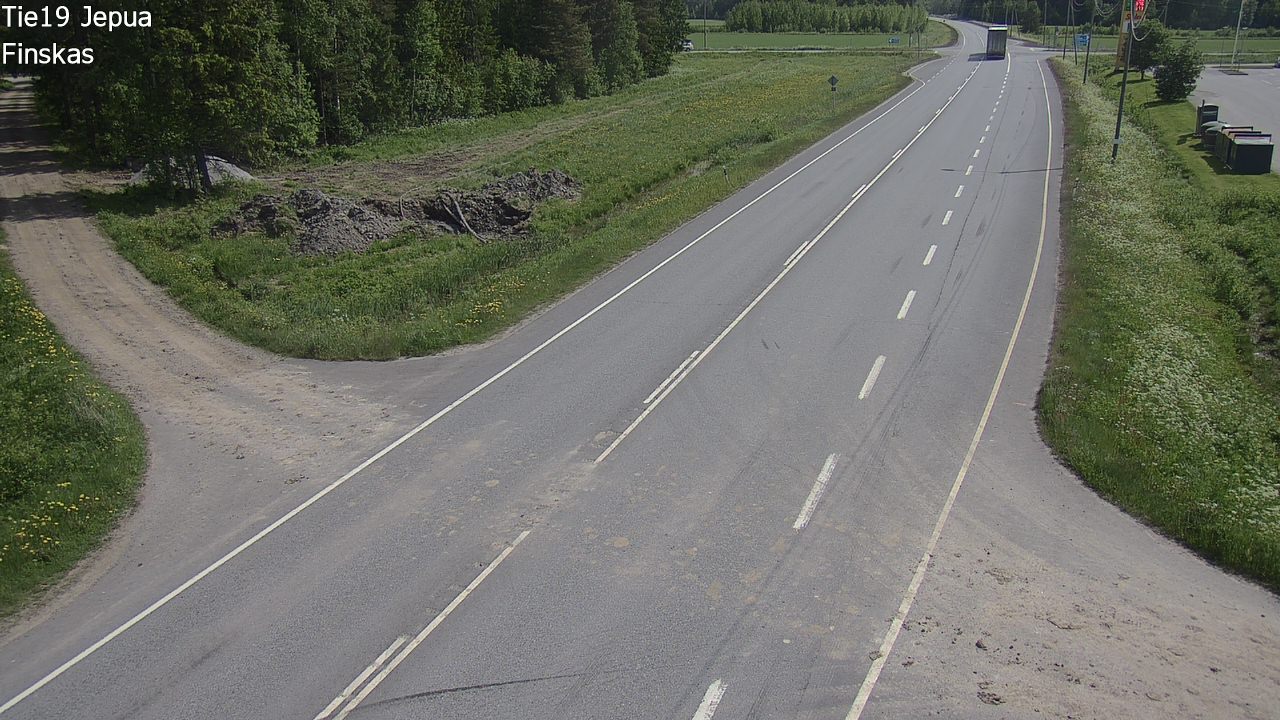 Weather Camera Image Väg 19 Jeppo, Uusikaarlepyy, Pohjanmaa