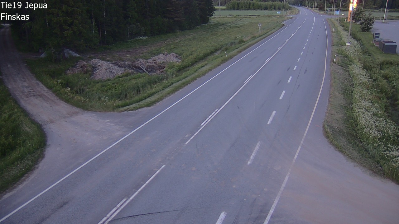 Weather Camera Image Road 19 Jepua, Uusikaarlepyy, Pohjanmaa
