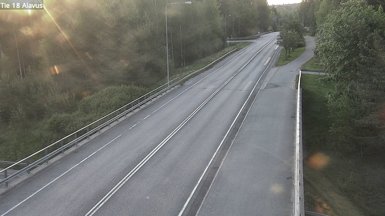 Weather Camera Image Väg 18 Alavo, Alavus, Etelä-Pohjanmaa