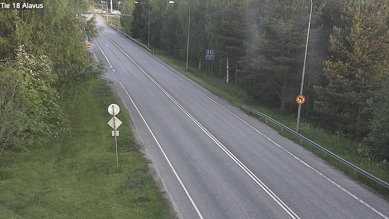 Weather Camera Image Väg 18 Alavo, Alavus, Etelä-Pohjanmaa