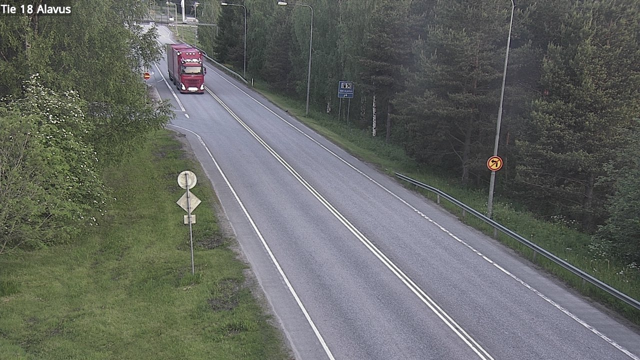 Weather Camera Image Väg 18 Alavo, Alavus, Etelä-Pohjanmaa