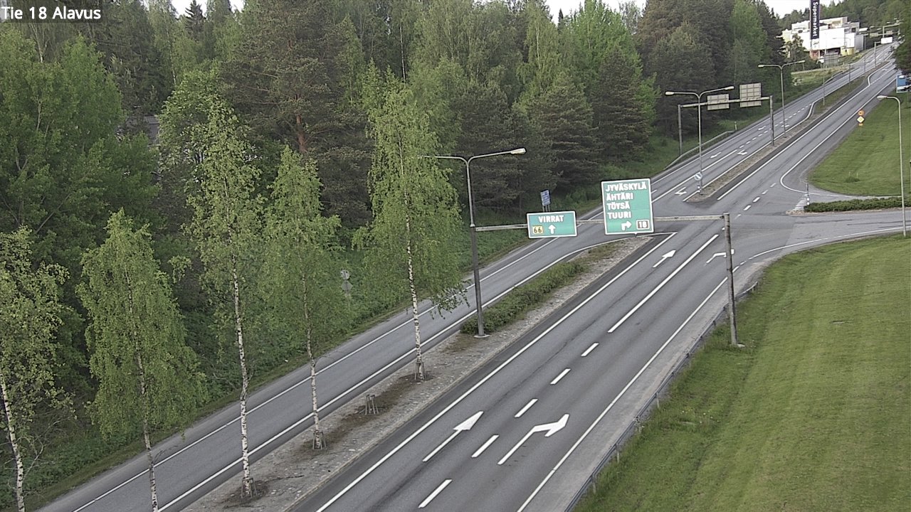 Weather Camera Image Väg 18 Alavo, Alavus, Etelä-Pohjanmaa