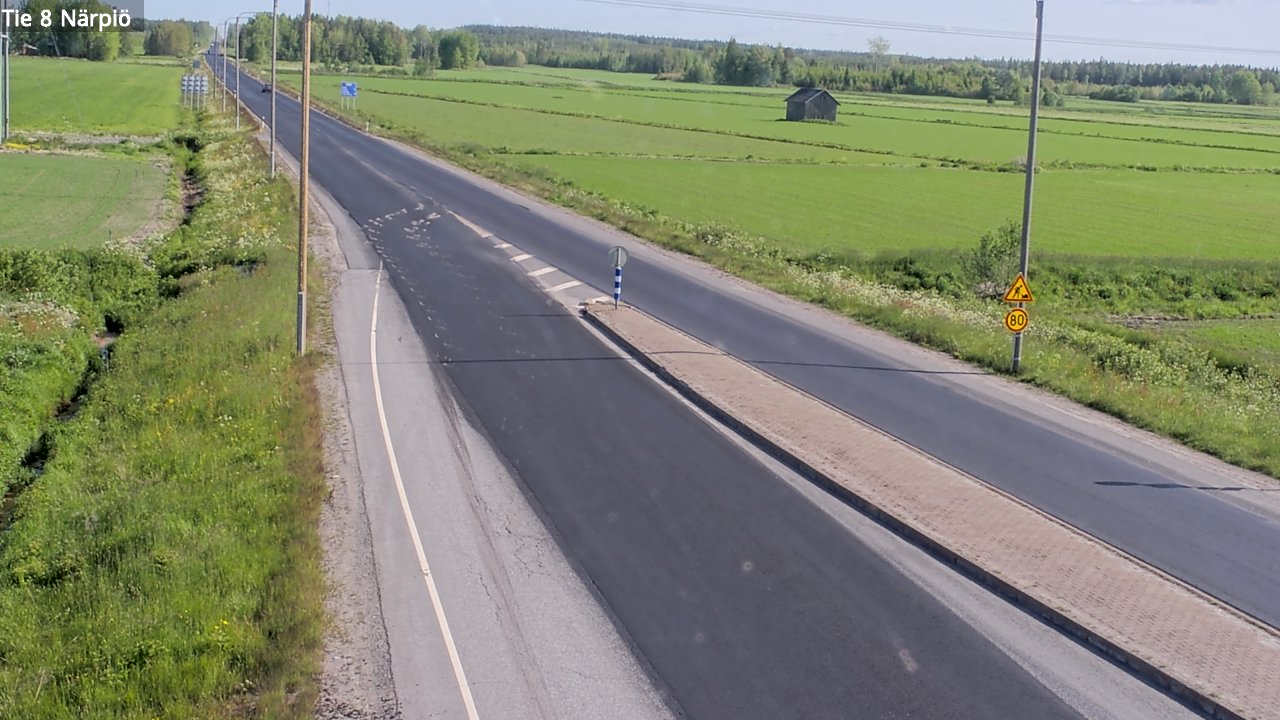 Weather Camera Image Road 8 Närpiö, Närpiö, Pohjanmaa