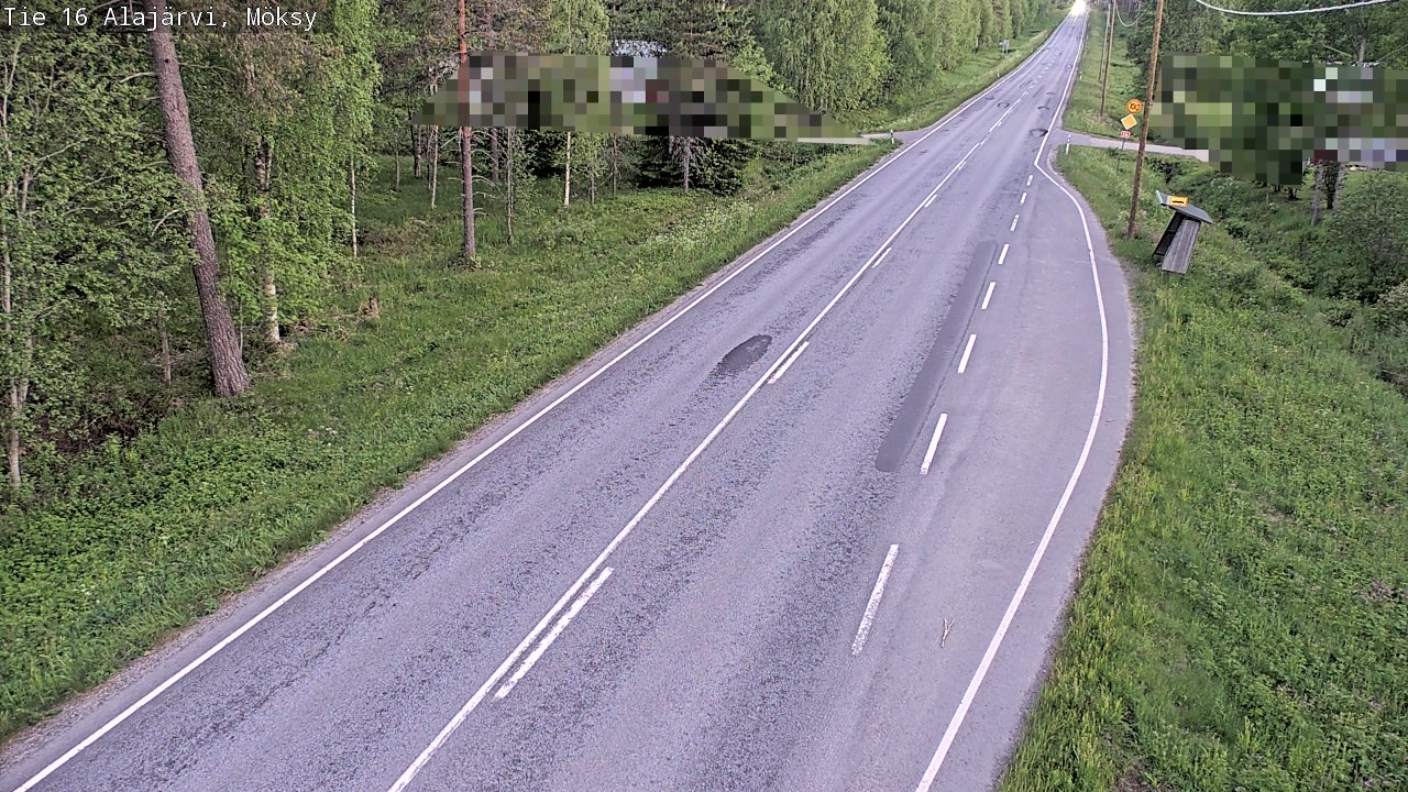 Weather Camera Image Road 16 Alajärvi, Möksy, Alajärvi, Etelä-Pohjanmaa