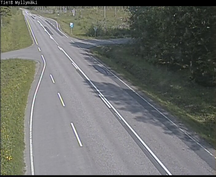 Weather Camera Image Road 18 Ähtäri, Myllymäki, Ähtäri, Etelä-Pohjanmaa