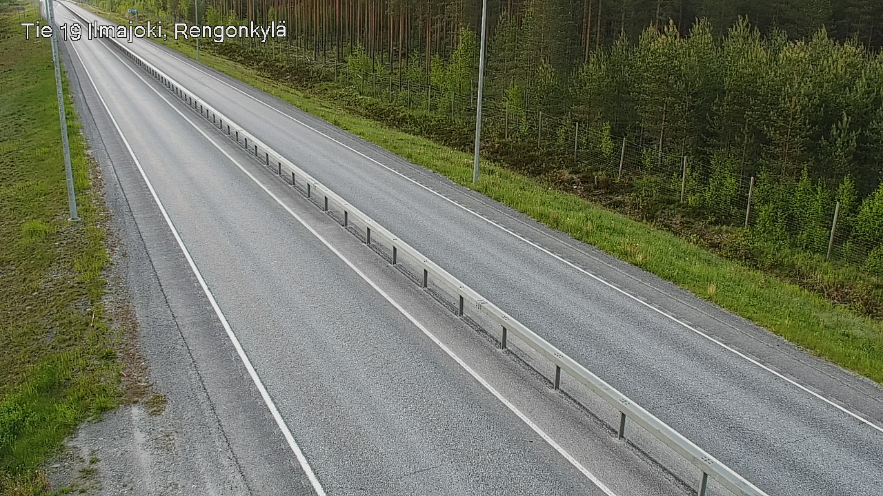 Weather Camera Image Väg 19 Ilmola, Rengonkylä, Ilmajoki, Etelä-Pohjanmaa