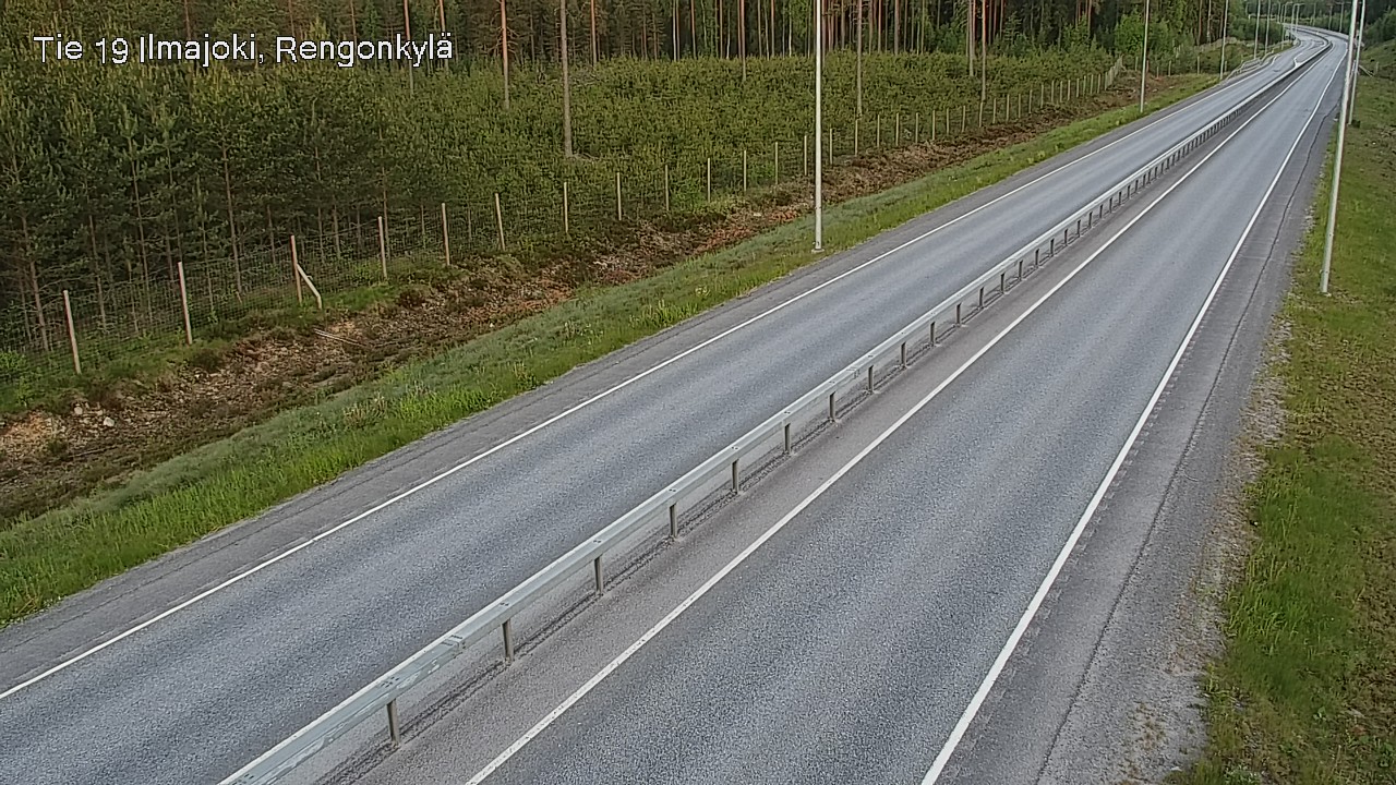 Weather Camera Image Road 19 Ilmajoki, Rengonkylä, Ilmajoki, Etelä-Pohjanmaa