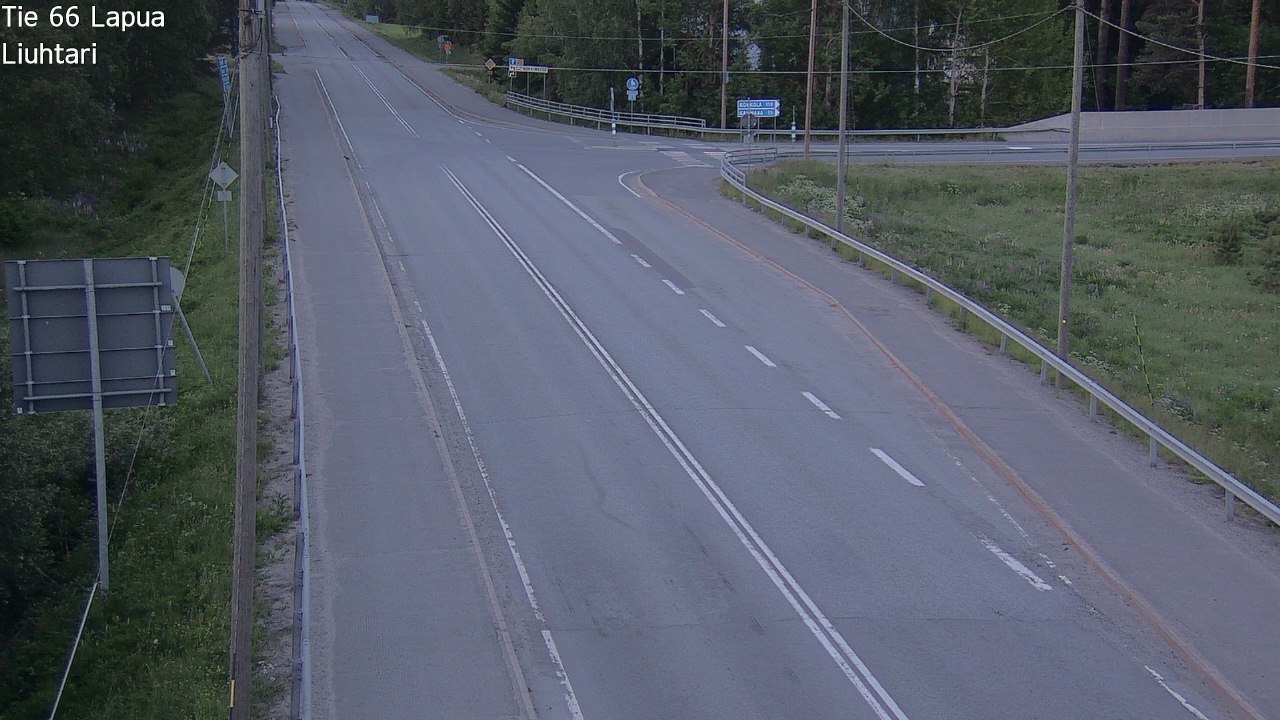 Weather Camera Image Väg 66 Lappo, Lapua, Etelä-Pohjanmaa