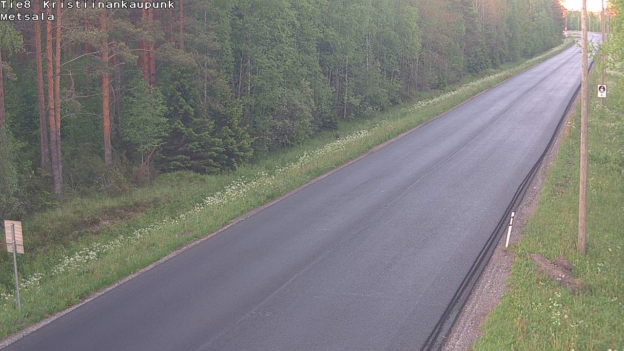 Weather Camera Image Road 8 Kristiinankaupunki Metsälä, Kristiinankaupunki, Pohjanmaa