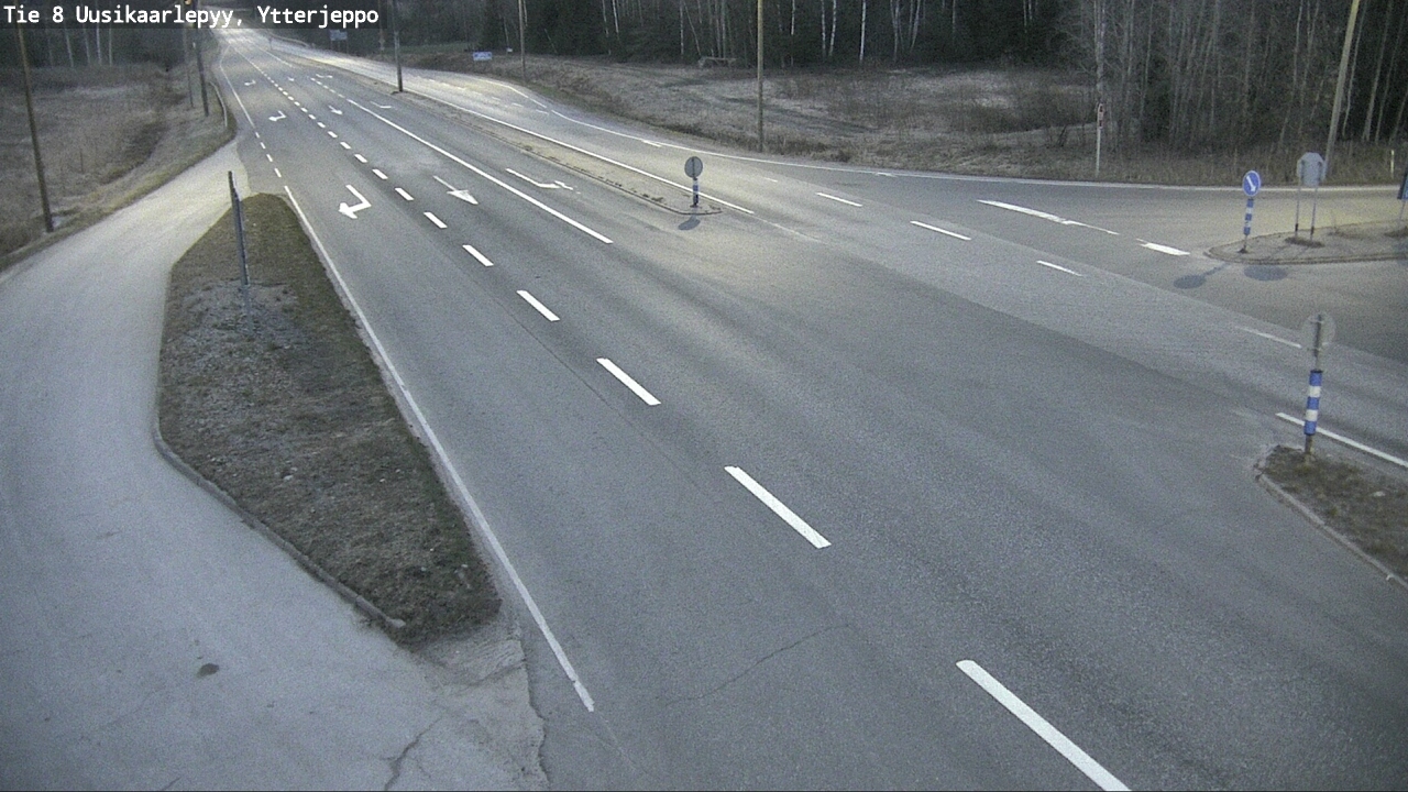 Weather Camera Image Väg 8 Nykarleby, Ytterjeppo, Uusikaarlepyy, Pohjanmaa