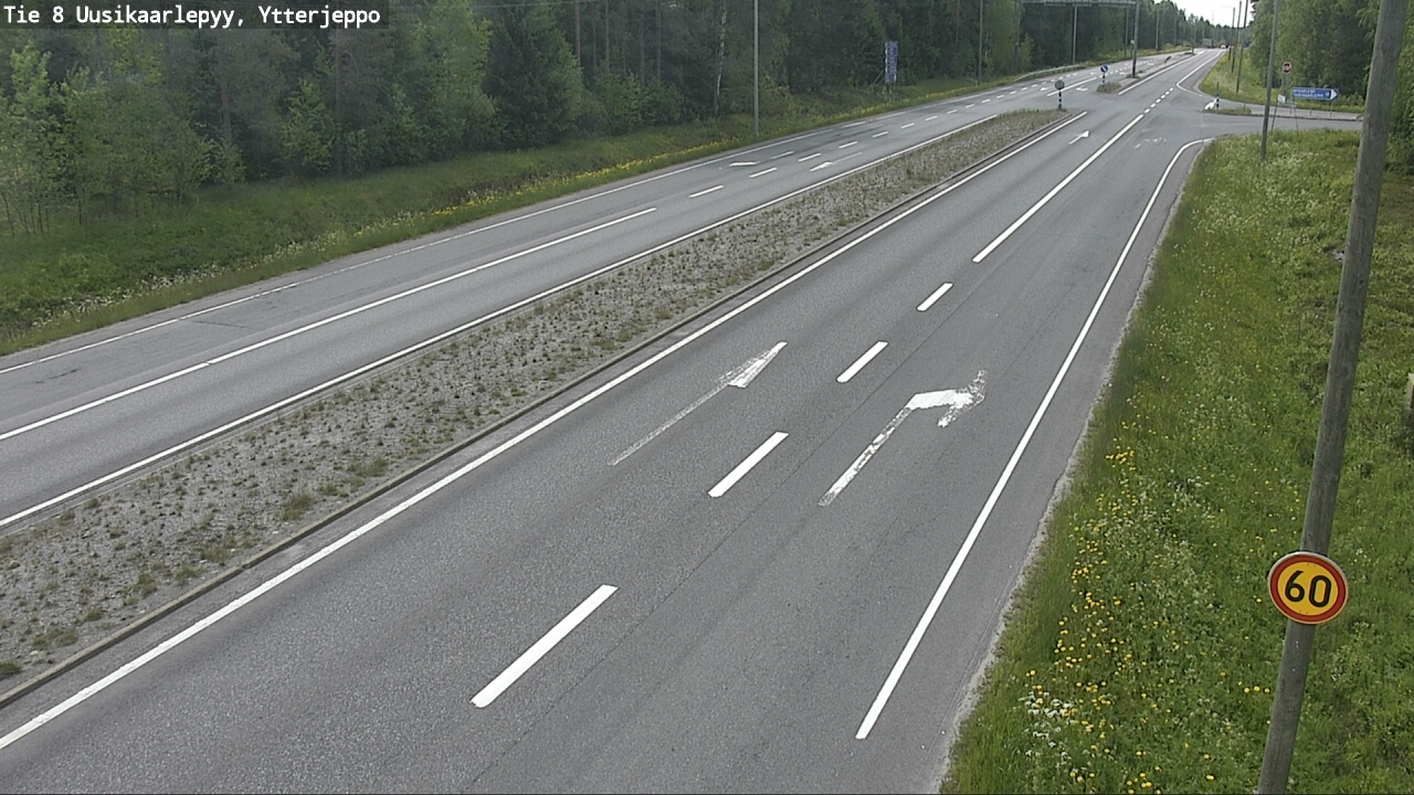 Weather Camera Image Väg 8 Nykarleby, Ytterjeppo, Uusikaarlepyy, Pohjanmaa
