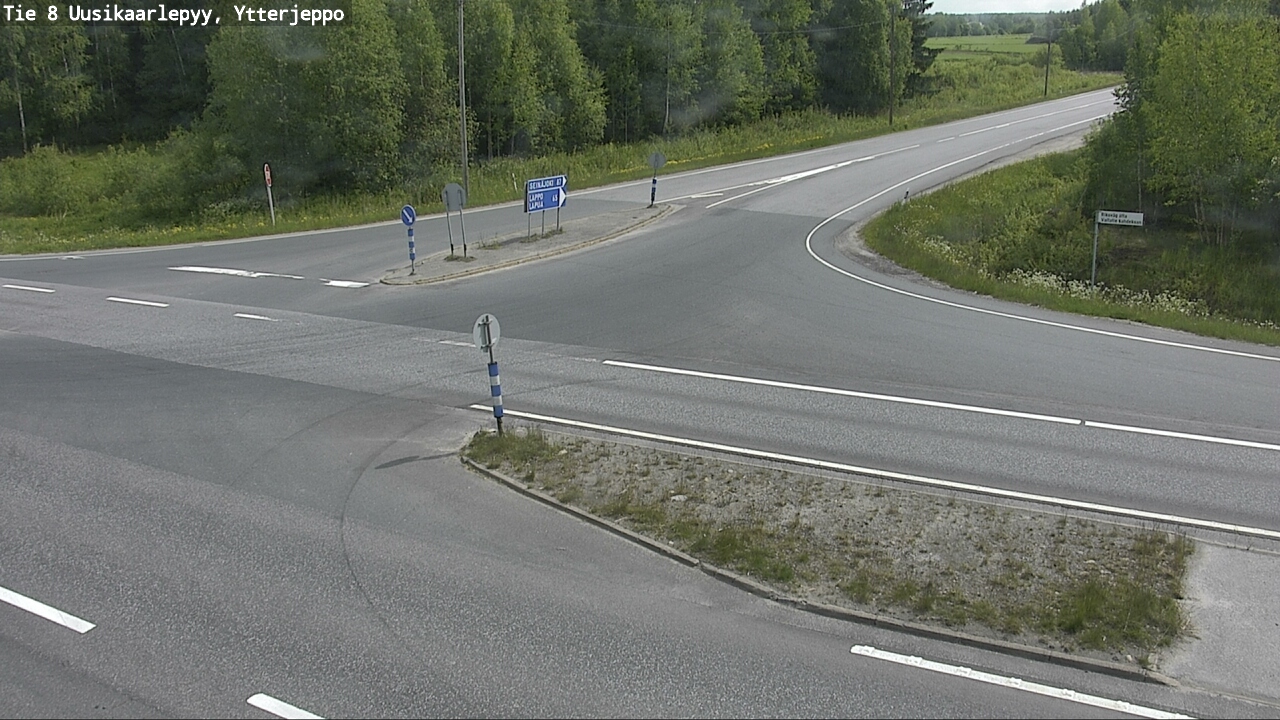 Weather Camera Image Väg 8 Nykarleby, Ytterjeppo, Uusikaarlepyy, Pohjanmaa
