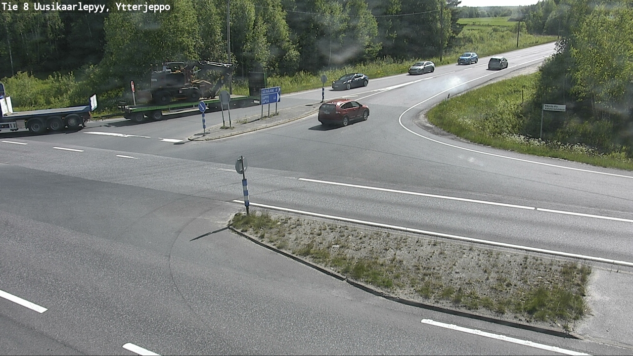 Weather Camera Image Väg 8 Nykarleby, Ytterjeppo, Uusikaarlepyy, Pohjanmaa