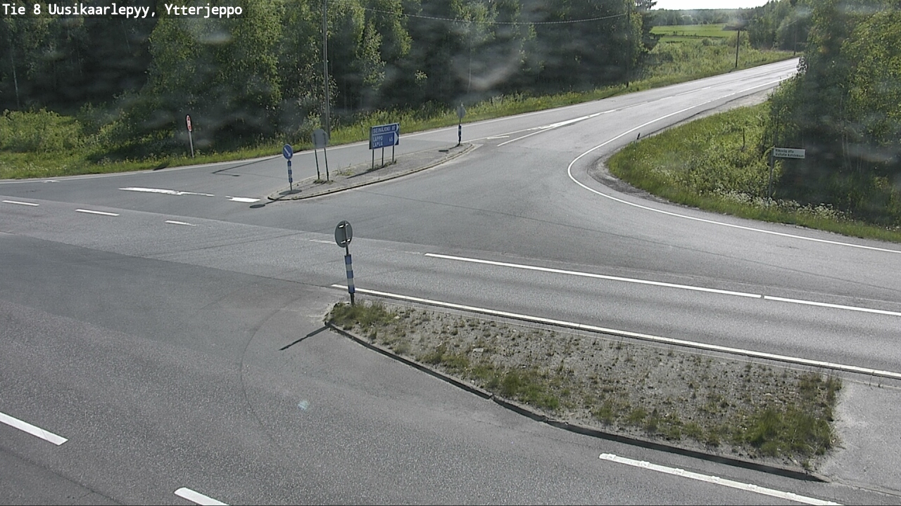 Weather Camera Image Road 8 Uusikaarlepyy, Ytterjeppo, Uusikaarlepyy, Pohjanmaa