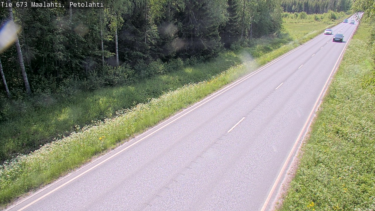Weather Camera Image Väg 673 Malax, Petalax, Maalahti, Pohjanmaa