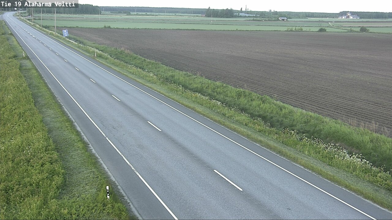 Weather Camera Image Road 19 Alahärmä, Voltti, Kauhava, Etelä-Pohjanmaa