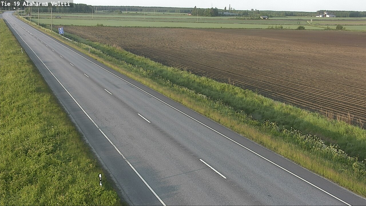 Weather Camera Image Väg 19 Alahärmä, Voltti, Kauhava, Etelä-Pohjanmaa