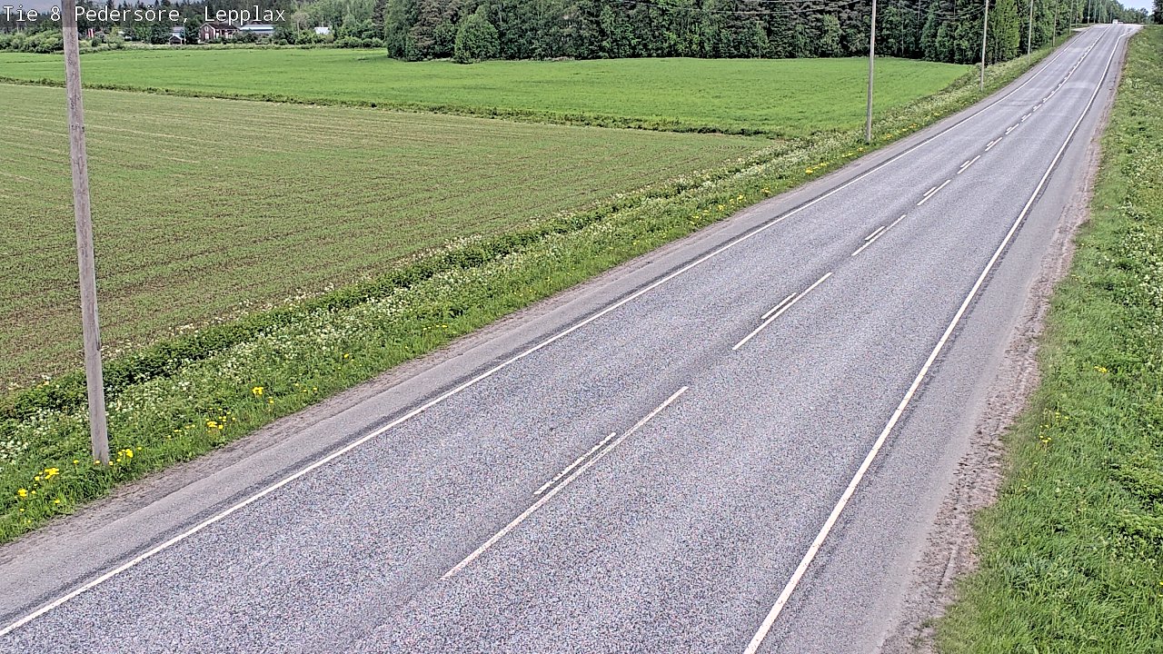 Weather Camera Image Väg 8 Pedersöre, Lepplax, Pedersören kunta, Pohjanmaa