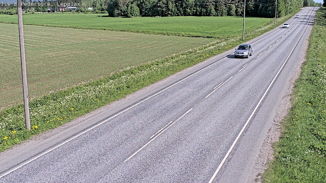 Weather Camera Image Road 8 Pedersöre, Lepplax, Pedersören kunta, Pohjanmaa