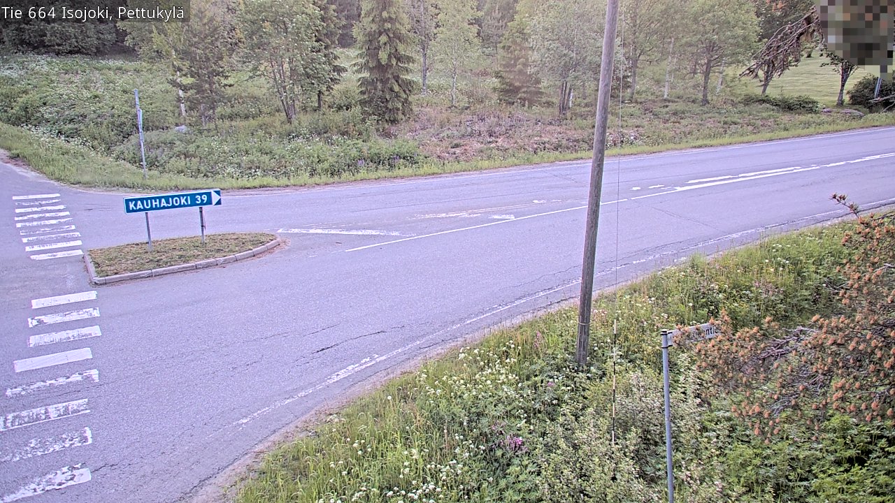 Weather Camera Image Väg 664 Storå Pettukylä, Isojoki, Etelä-Pohjanmaa