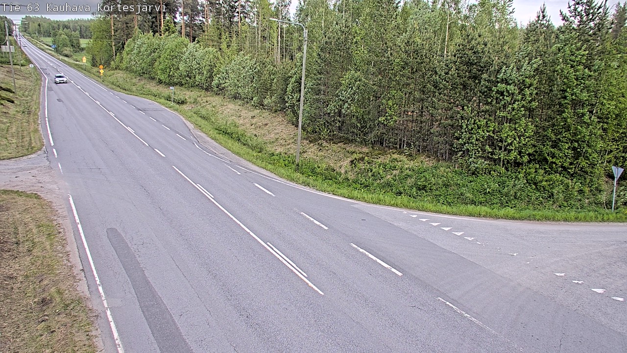 Weather Camera Image Road 63 Kauhava Kortesjärvi, Kauhava, Etelä-Pohjanmaa