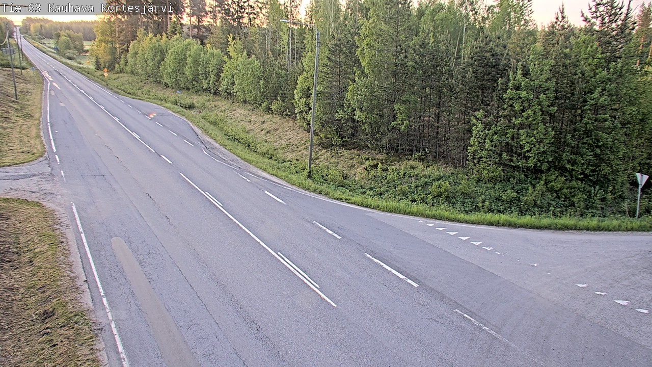 Weather Camera Image Road 63 Kauhava Kortesjärvi, Kauhava, Etelä-Pohjanmaa