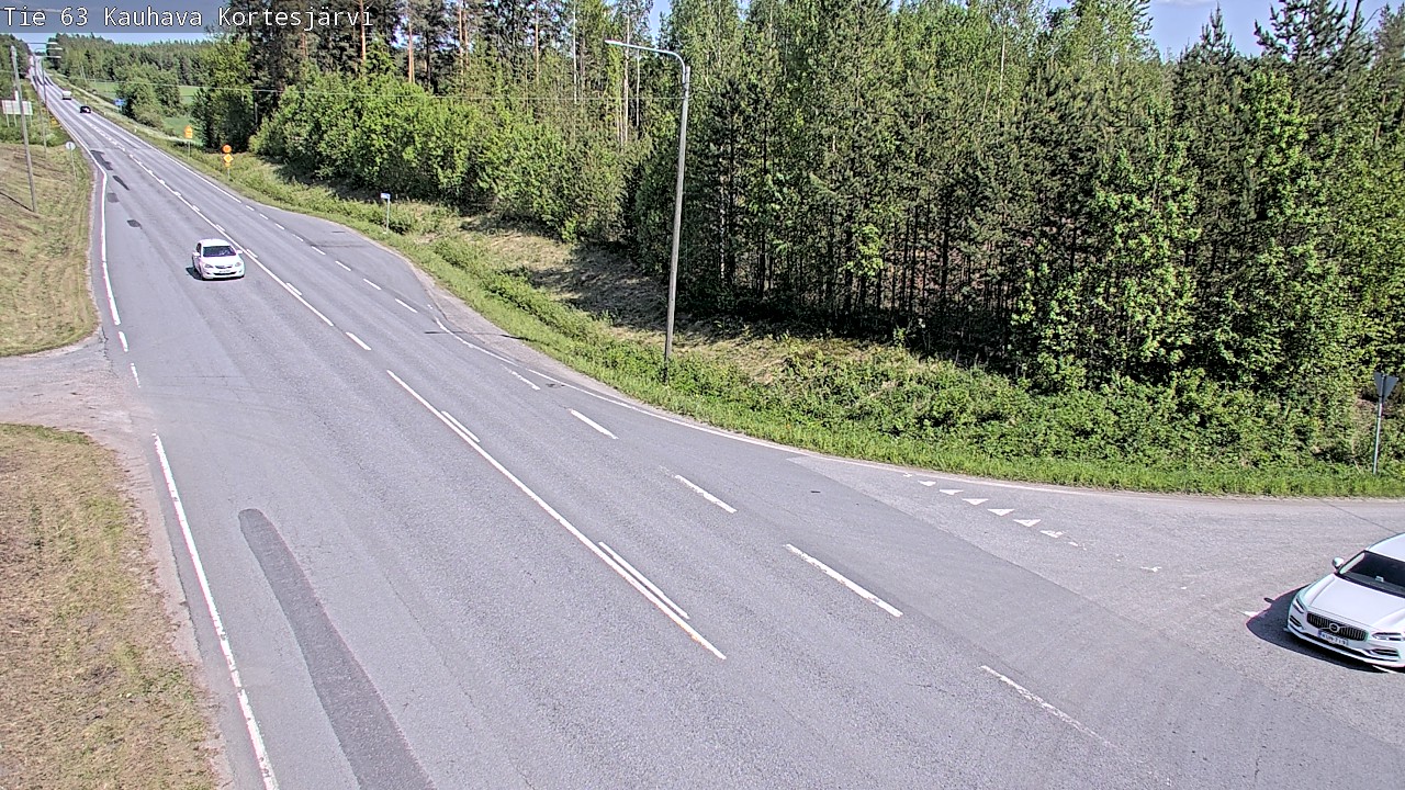 Weather Camera Image Road 63 Kauhava Kortesjärvi, Kauhava, Etelä-Pohjanmaa
